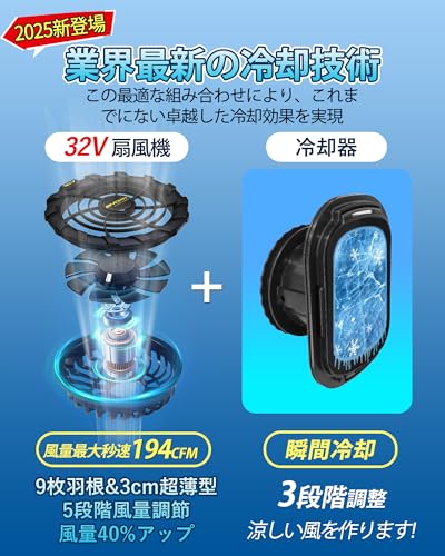 [MIDIAN] ペルチェ冷却服【2025業界独創 1つ冷却器と扇風機付き 32 Amazon.co.jp: [MIDIAN] ペルチェ冷却服【2025業界独創 冷却器と